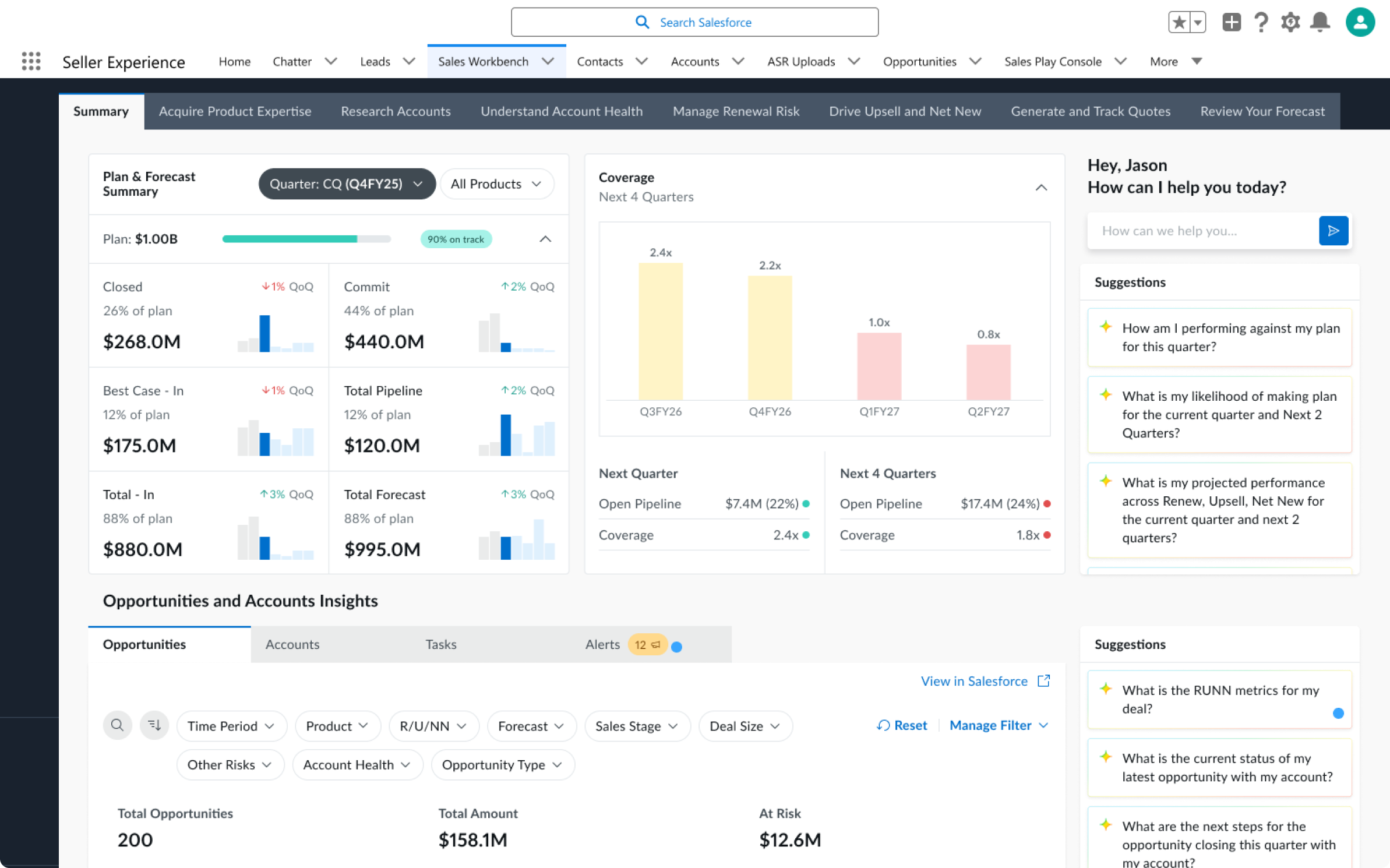 Account Executive workbench